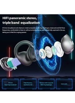 Monster AC600 Air Conduction Headset Wireless bluetooth Earphone Rotary Planet Ring Design HiFi Panoramic Stereo AI Call Noise Cancelling 21H Playback Open-ear Earclips Headphones  - Image 5