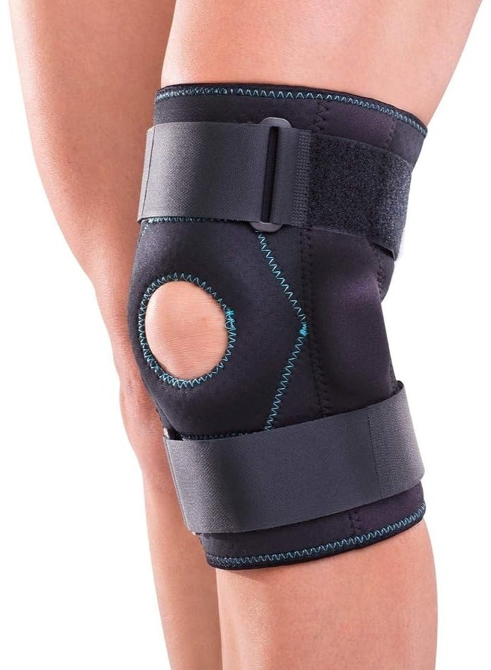 Stabilizing Double Hinged Knee Wrap Brace - Strong Support for Sprains, Strains & Joint Instability - Durable & Easy-to-Use (Size Medium) - Image 2