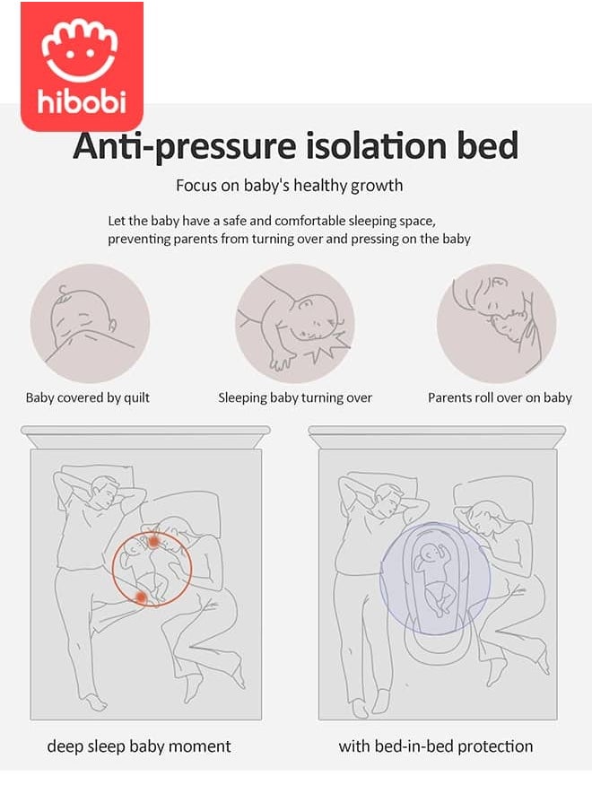 hibobi - Portable Foldable Baby Cot: Safe and Comfortable Sleeping Space for Young Children - Image 1