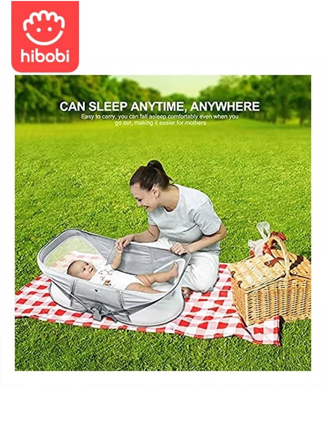 hibobi - Portable Foldable Baby Cot: Safe and Comfortable Sleeping Space for Young Children - Image 1