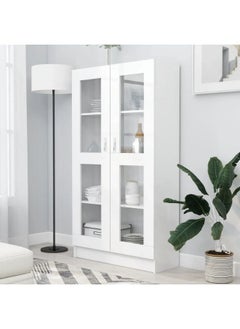 Vitrine Cabinet White 82.5x30.5x150 Cm Engineered Wood - pzsku/Z008C97BAA6E266FF28D7Z/45/_/1696826616/5224e1ec-bcf0-4f1a-95ad-95326e36138e