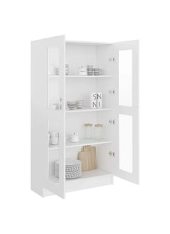 Vitrine Cabinet White 82.5x30.5x150 Cm Engineered Wood - pzsku/Z008C97BAA6E266FF28D7Z/45/_/1696826620/6e4931b2-f814-461f-a93e-8b9f1d28c027