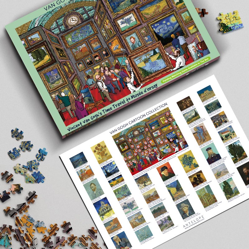 Antelope - 1000 Piece Puzzle for Adults, Van Gogh Jigsaw Puzzles 1000 Pieces, Van Gogh's Time Travel to Muse Da Orsay Puzzles for Adults 1000 PC by Alireza Karimi Moghaddam - Image 4