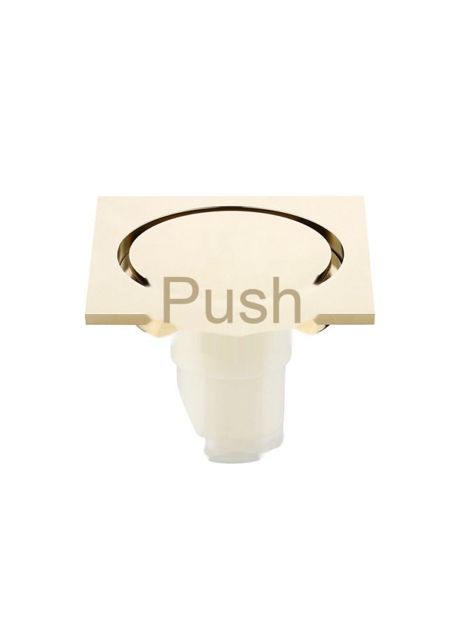 European Style Solid Copper Round Rose Gold Anti-Clog Anti-Odor Universal Hidden Floor Drain for Bathroom DL2203