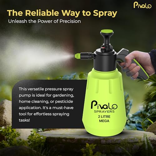 Pivalo Agro 8 Ltrs Handheld Manual Garden Sprayer Water Pressure Pump for Plant Spraying Gardening Household Cleaning Pesticide Removal and Sanitising (Random Colour),Multicolour - Image 3
