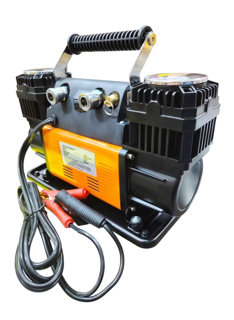 3 اكس ار ضاغط هواء مزدوج الأسطوانات، 300 لتر/دقيقة، ضغط أقصى 150 رطل/بوصة مربعة، مع خرطوم 2 × 26 قدمًا، لإطارين في وقت واحد - Image 2