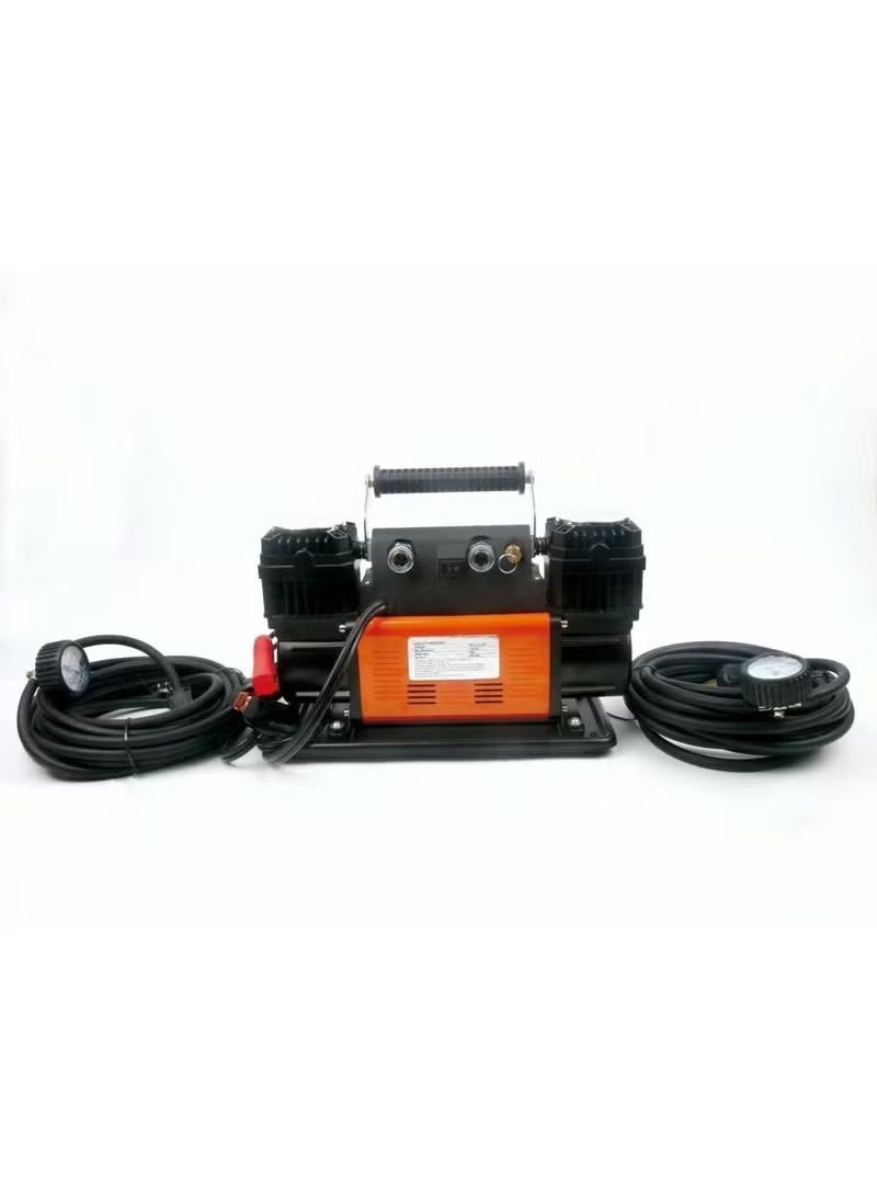 3 اكس ار ضاغط هواء مزدوج الأسطوانات، 300 لتر/دقيقة، ضغط أقصى 150 رطل/بوصة مربعة، مع خرطوم 2 × 26 قدمًا، لإطارين في وقت واحد - Image 5