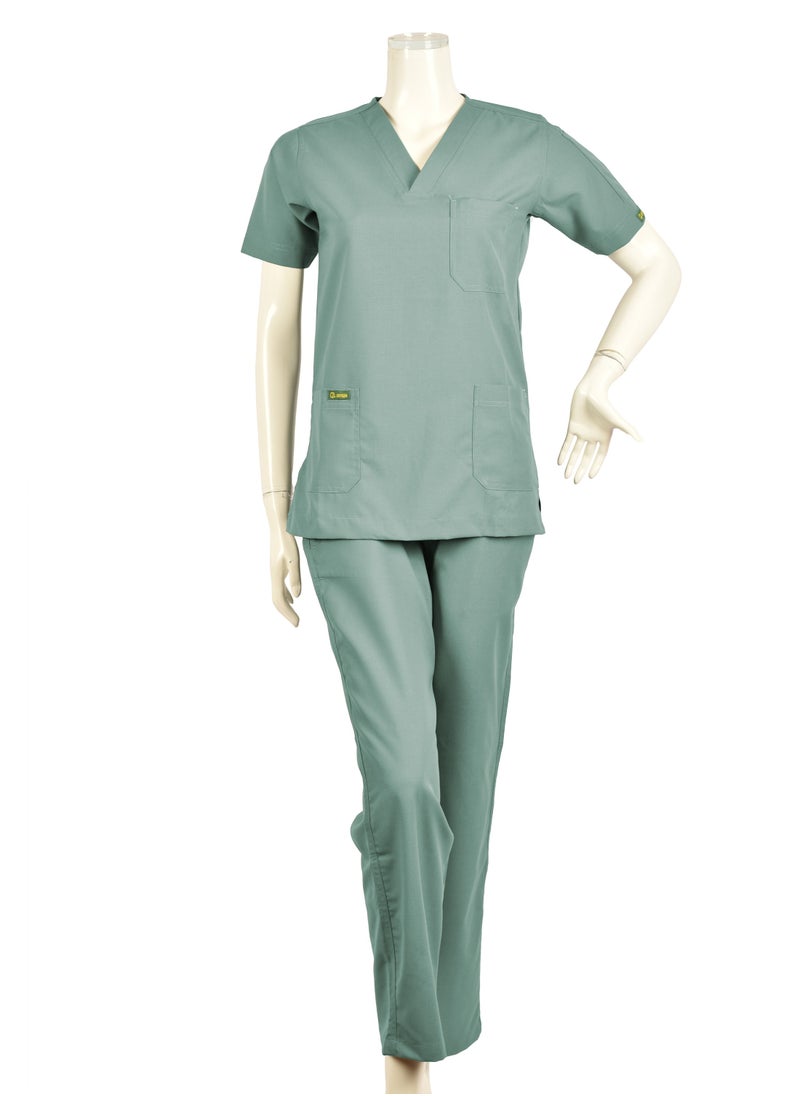 OXYGEN Oxygen Unisex Scrub Set - Light Green B6  - Image 2