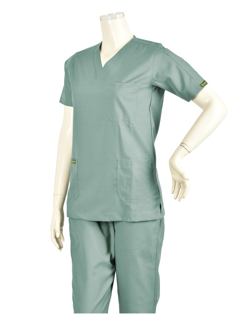 OXYGEN Oxygen Unisex Scrub Set - Light Green B6  - Image 3