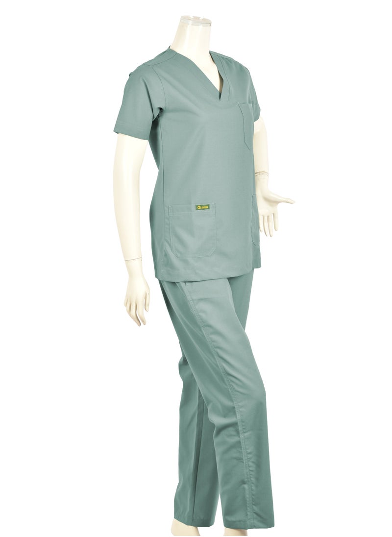 OXYGEN Oxygen Unisex Scrub Set - Light Green B6  - Image 4