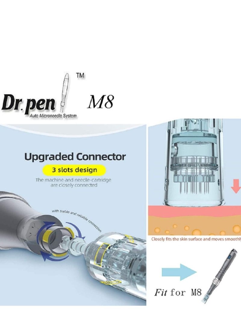 دي آر. بن - 10 قطع لكل علبة خرطوشة ابرة لقلم Dr.pen Derma Pen M8 مقاس 16 - Image 1