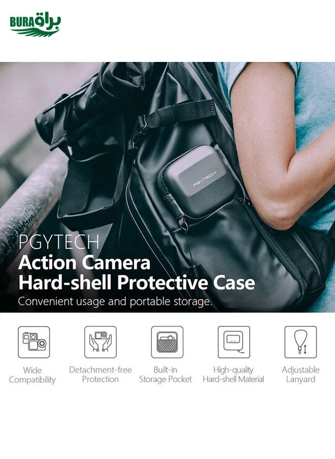 BURAQ PGYTECH P-GM-127 Hard Shell Protective Case for DJI Osmo Action(Black)  - Image 4