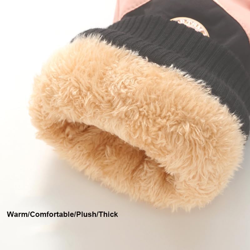 CXQRR Winter Ski Snow Gloves for Women, Touchscreen Waterproof Warm Cold Weather Gloves for Skiing Snowboarding - Image 4