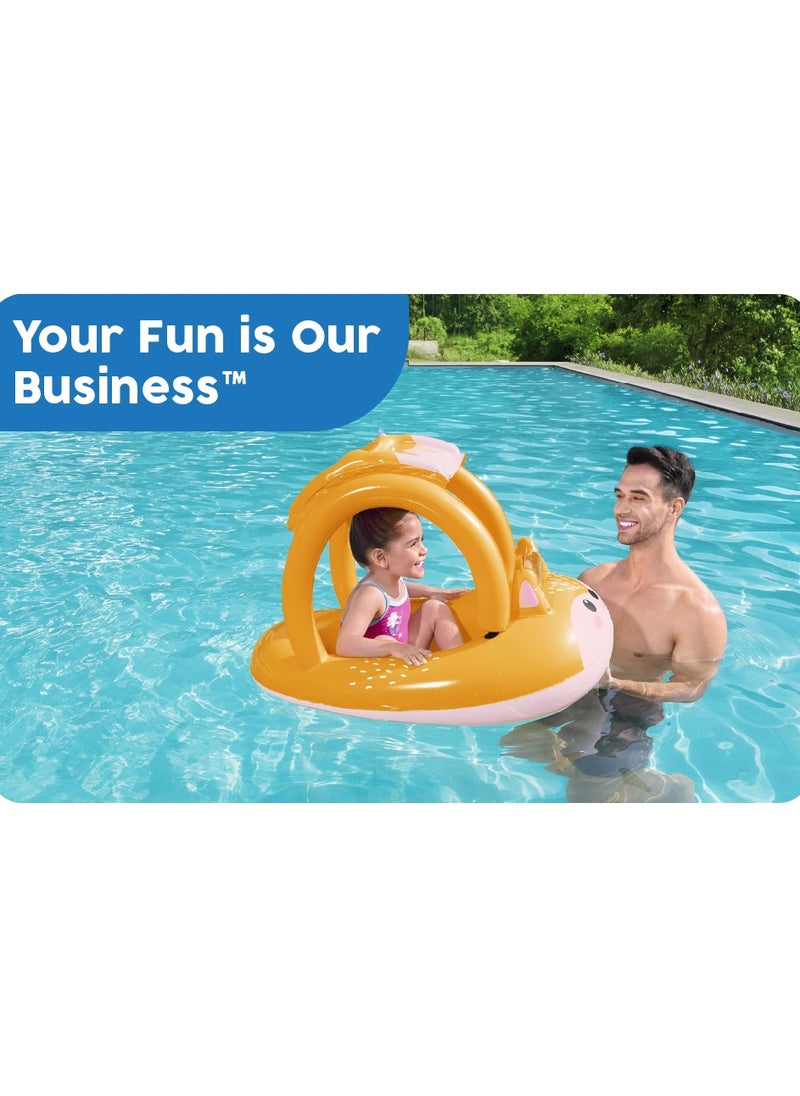 Generic - Fox Shape Kids Canopy Boat - Image 1
