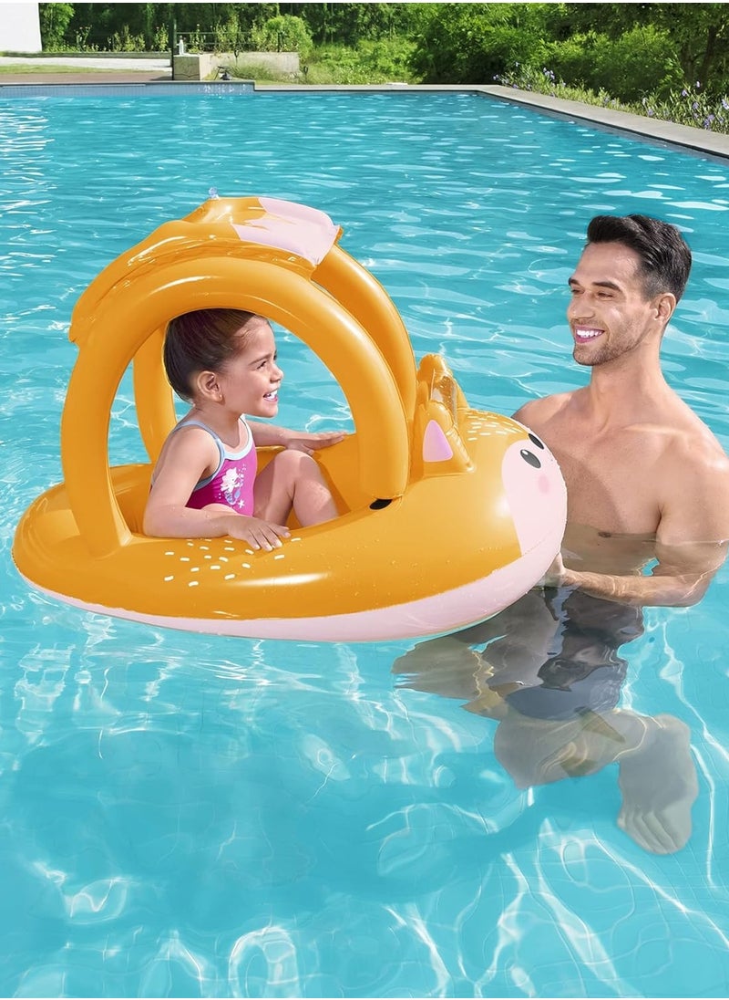 Generic - Fox Shape Kids Canopy Boat - Image 1