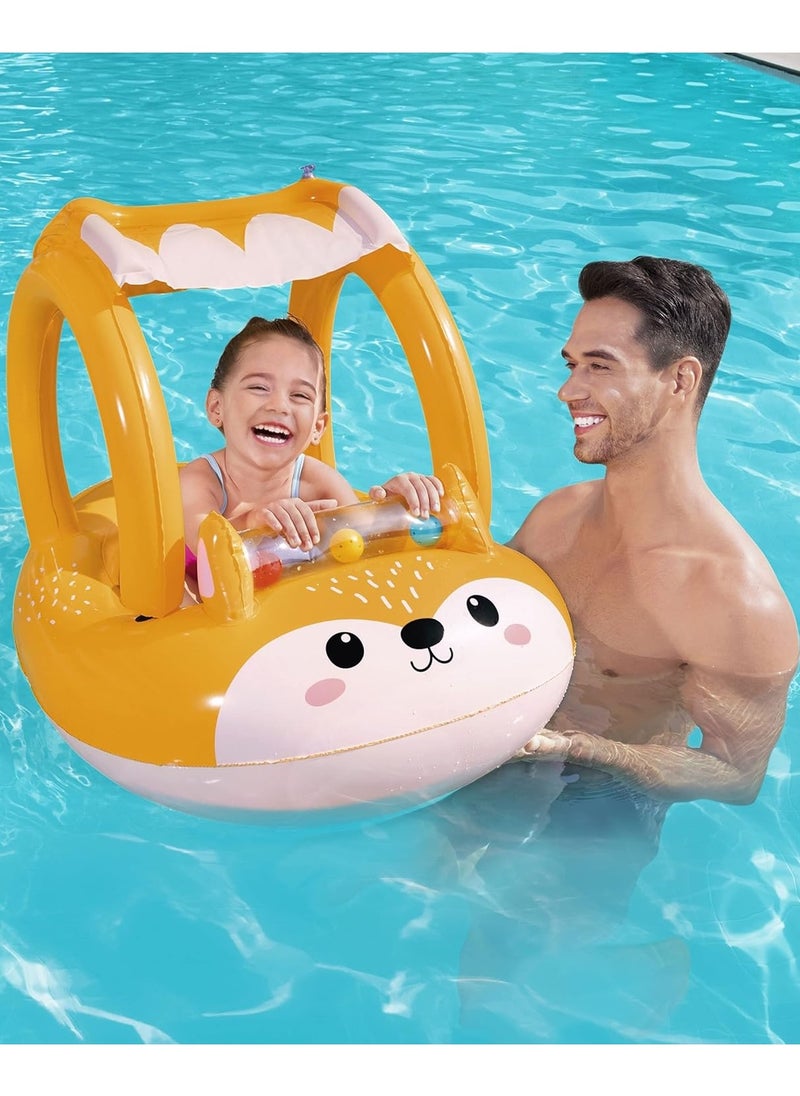 Generic - Fox Shape Kids Canopy Boat - Image 1