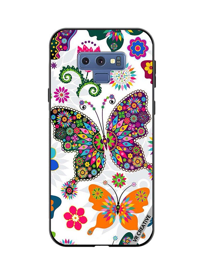 VR CREATIVE Protective Case Cover For Samsung Galaxy Note 9 Butterflies Design Multicolour - Image 1