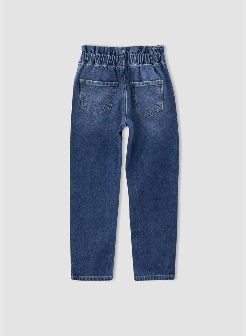 DeFacto Relax Fit Mıckey Mouse Licensed Paperbag Jean