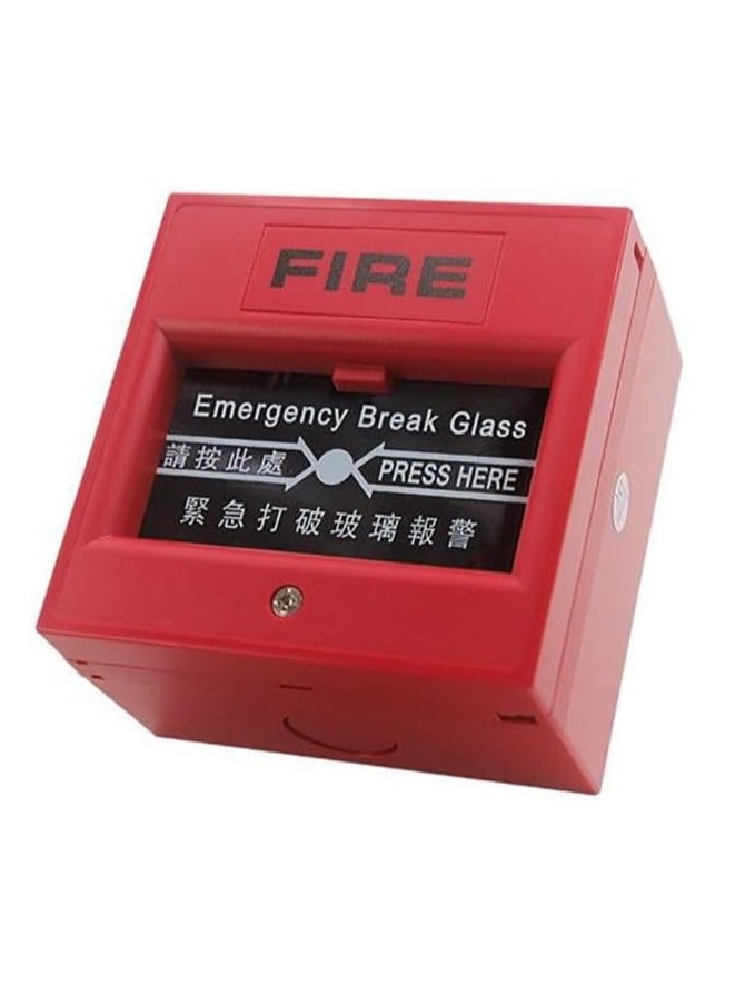 Rubik Emergency Break Glass Fire Alarm Button Switch, Exit Door Release (Red)  - Image 1