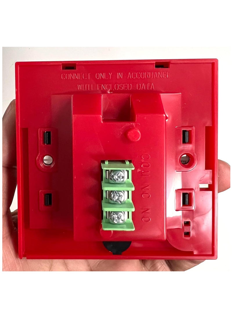 Rubik Emergency Break Glass Fire Alarm Button Switch, Exit Door Release (Red)  - Image 2