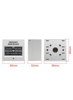 Rubik Emergency Break Glass Fire Alarm Button Switch, Exit Door Release (Red)  - Image 5