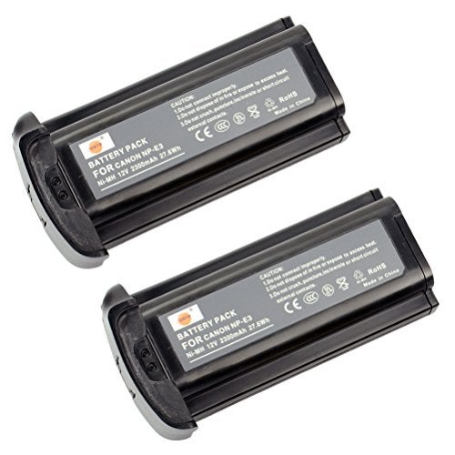 DSTE Replacement for 2X NP-E3 Ni-MH Battery Compatible Canon EOS 1D EOS 1D MarkII EOS 1D MarkII N EOS 1DS EOS 1DS MarkII Camera - Image 5