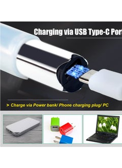 ماركة غير محددة قلم نقش قابل لإعادة الشحن عبر USB مع واجهة Type-C، قلم نقش كهربائي محمول لاسلكي أداة دوارة للمجوهرات والزجاج والخشب والحجر والمعادن والبلاستيك  - Image 5