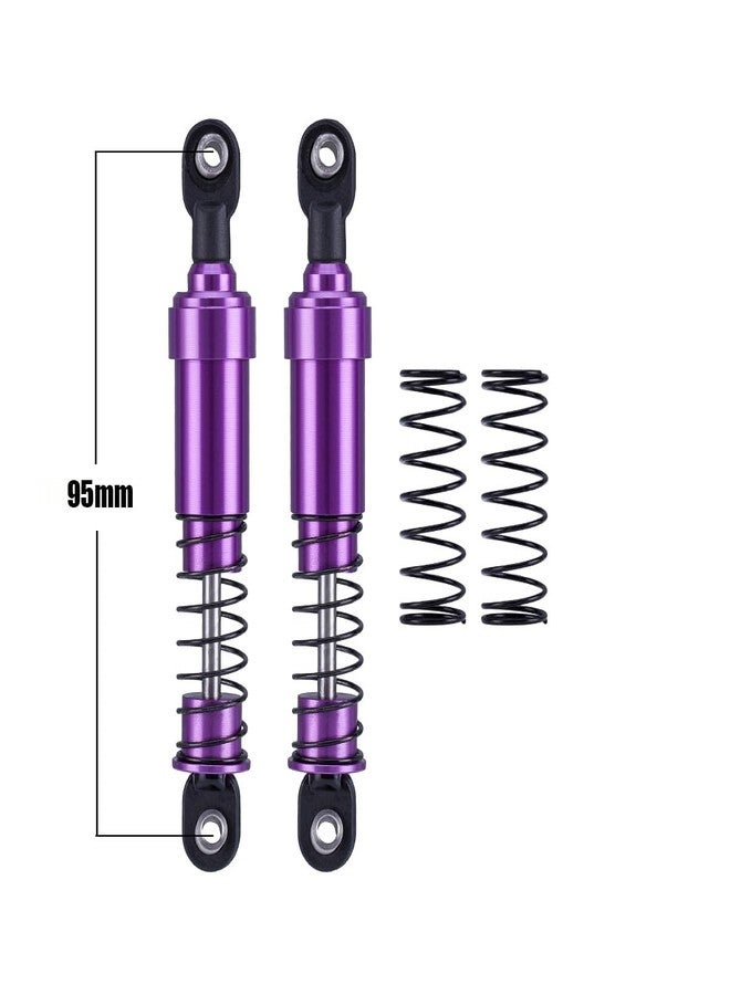 G.T.R RC 4pcs Aluminum Big Bore Shocks for 1/10 RC Crawler LCG Chassis Gspeed V3 Element Enduro SCX10 TRX4 Gamde R1 Comp Builds DIY (Purple 95mm 4pcs) - Image 3