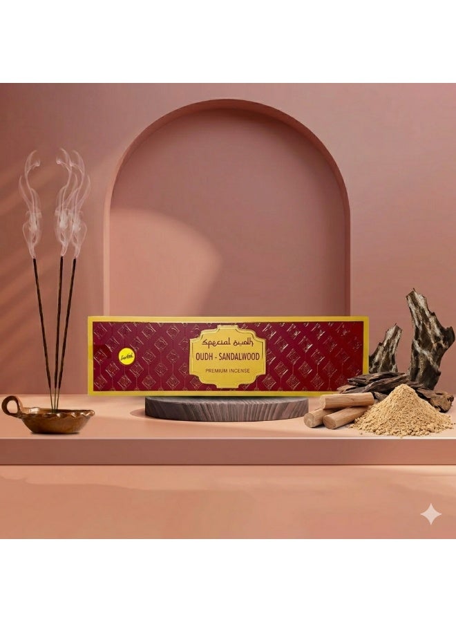 Sree Vani SreeVani Oudh Sandalwood Incense Sticks - 50g Premium Natural Blend of Sandalwood and Oudh | Pack of 12 - Image 3