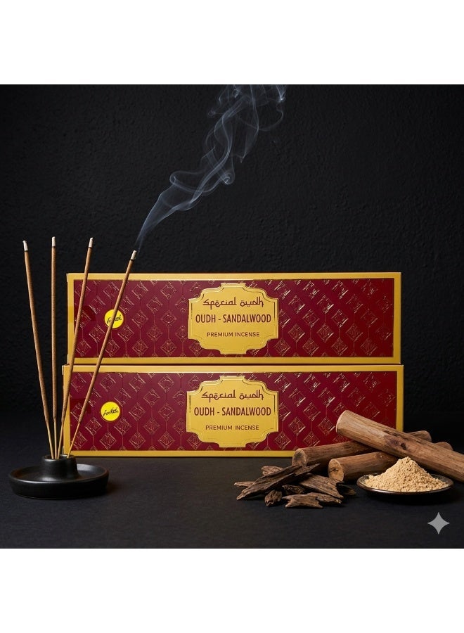 Sree Vani SreeVani Oudh Sandalwood Incense Sticks - 50g Premium Natural Blend of Sandalwood and Oudh | Pack of 12 - Image 2