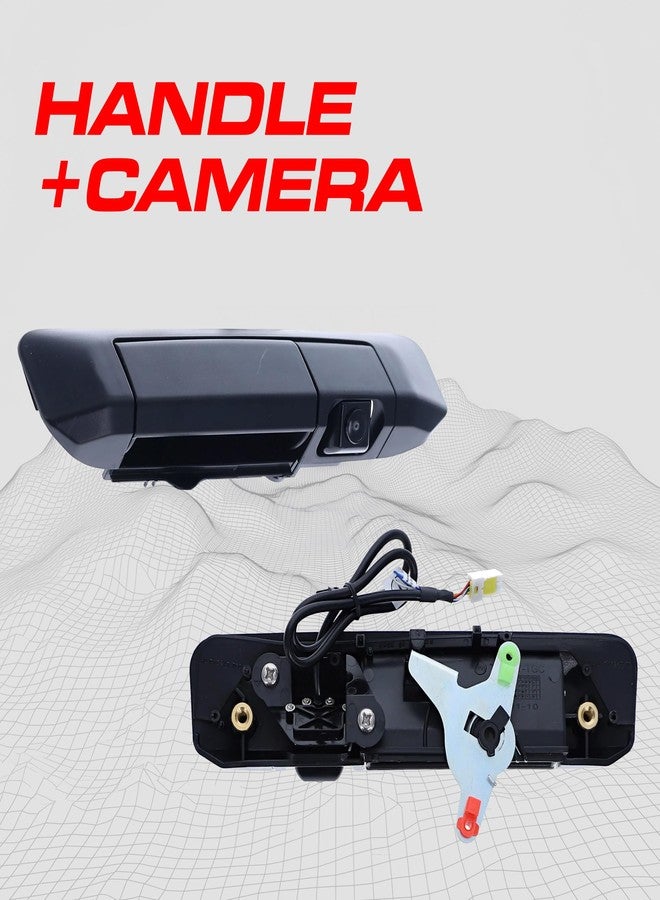Master Tailgaters Black Tailgate Handle with Backup Camera Replacement for Toyota Tacoma (2005-2015) | IP68 Waterproof | Parking Grid Lines Available | Easy to Install - Image 2