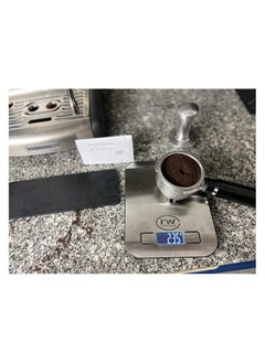 Rattleware Rattleware Premium Black Tamping Mat – Dense, Durable, and Non-Slip Design – Perfect for Espresso Lovers & Baristas – Expertly Crafted for Coffee Lovers (8.75" x 3")  - Image 2