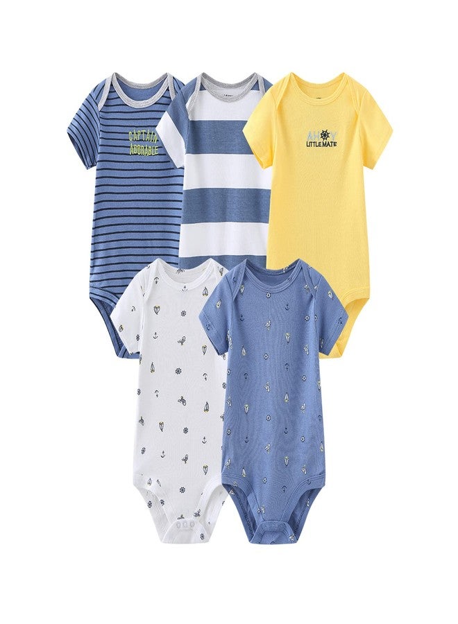 MAMIMAKA Short Sleeve Baby Bodysuit Newborn Baby Pants Baby Clothes for Baby Boy and Girls clothes set - Image 2