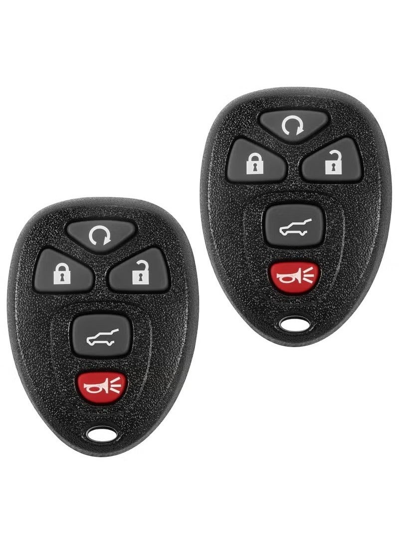 Generic Pack of 2 Car Keyless Entry Remote Control Key Fob Fits for 07-14 Chevy Suburban Tahoe/ 09-17 Traverse/ 07-14 GMC Yukon/ 08-17 Acadia Buick Enclave/ 07-13 Escalade Car Keyless Entry Remote Control,OUC60270 OUC60221  - Image 2
