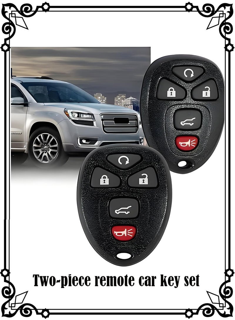 Pack of 2 Car Keyless Entry Remote Control Key Fob Fits for 07-14 Chevy Suburban Tahoe/ 09-17 Traverse/ 07-14 GMC Yukon/ 08-17 Acadia Buick Enclave/ 07-13 Escalade Car Keyless Entry Remote Control,OUC60270 OUC60221 - Image 1