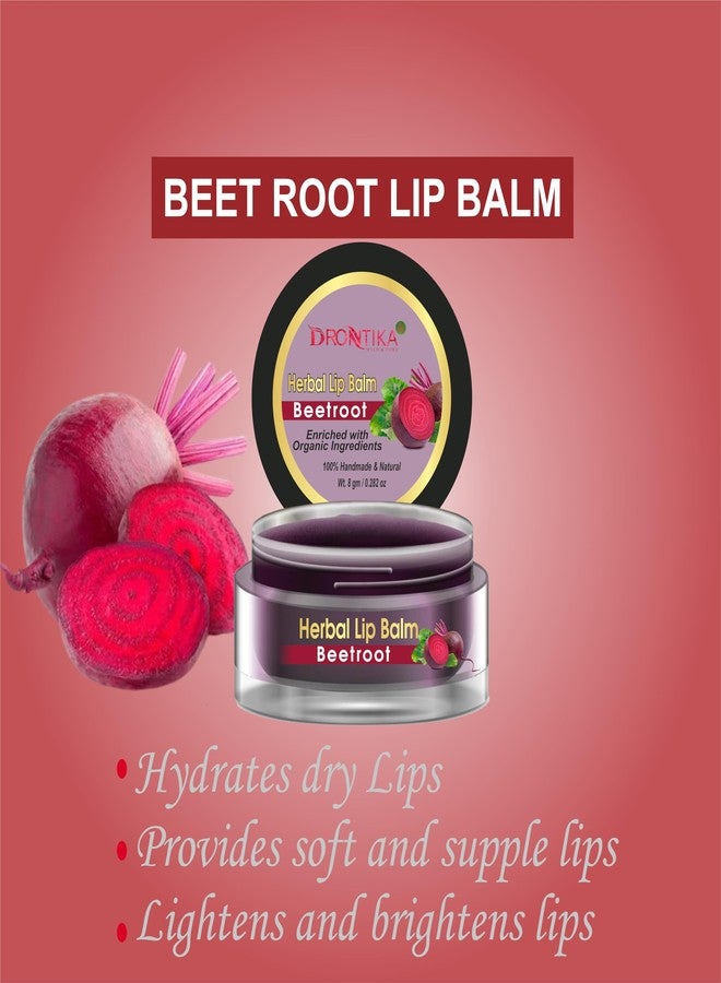 Drontika Herbal Drontika Beetroot Lip Balm for Dry & Chapped Lips | For Dark Lips For Men & Women With Shea Butter & Cocoa Butter For Dry Lips, Sulphate & Paraben Free -10 gm Pack Of 2 - Image 5