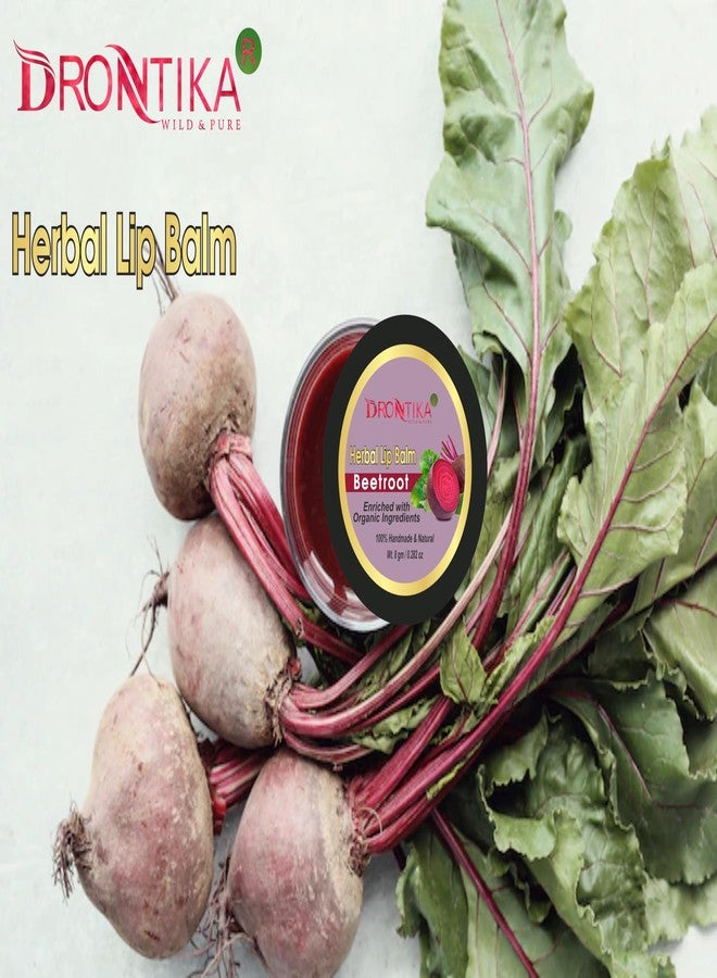 Drontika Herbal Drontika Beetroot Lip Balm for Dry & Chapped Lips | For Dark Lips For Men & Women With Shea Butter & Cocoa Butter For Dry Lips, Sulphate & Paraben Free -10 gm Pack Of 2 - Image 4