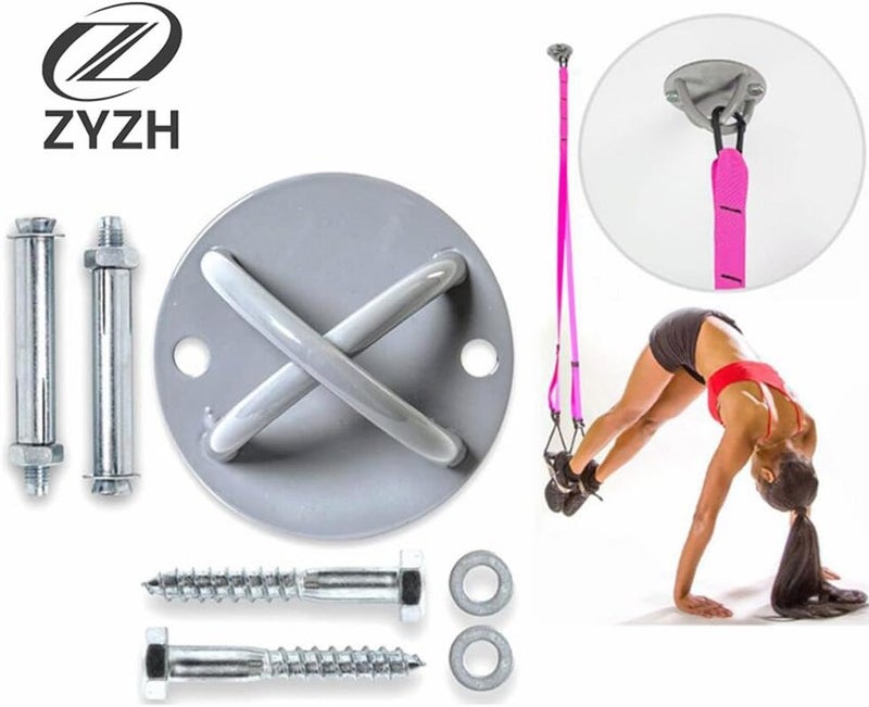 ZYZHT حامل جداري لأحزمة تعليق TRX، أرجوحة يوغا هوائية، وحبال مقاومة، معدات رياضية، حلقات جمباز أولمبية، معدات ملاكمة، حبل معركة - Image 4