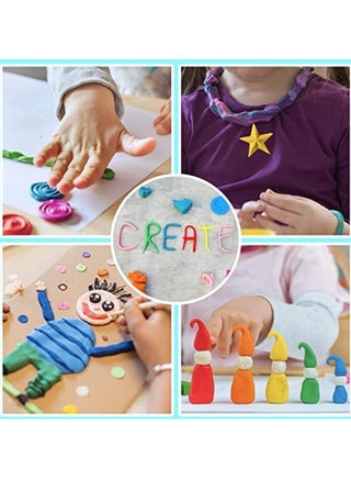 مجموعة ألعاب صلصال زغبي منفوش ومتنوع مكونة من 12 قطعة - view 5