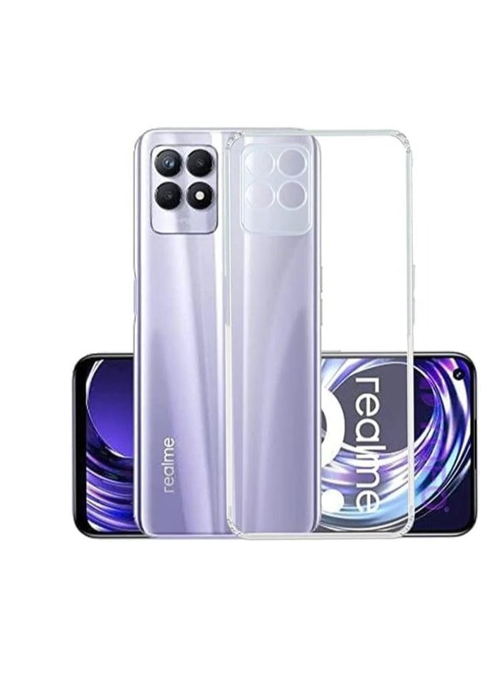 Generic Oppo Realme 8i Transparent Back Case Cover TPU Silicone Ultra Soft Case For Oppo Realme 8i Simple Case M7molge  - Image 1