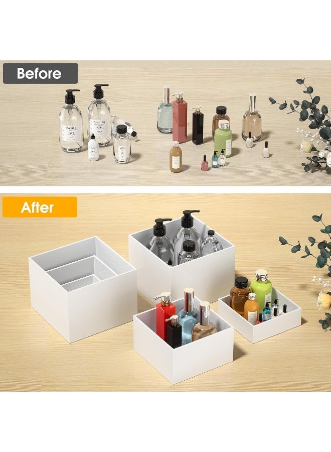 TPGP Buffet Risers, Food Risers for Buffet Table, Display Stand Shelf for Catering Dessert Jewelry Collectibles Figures Show, Acrylic Cube Display Nesting Risers with Hollow Bottoms 3PCS - Image 5
