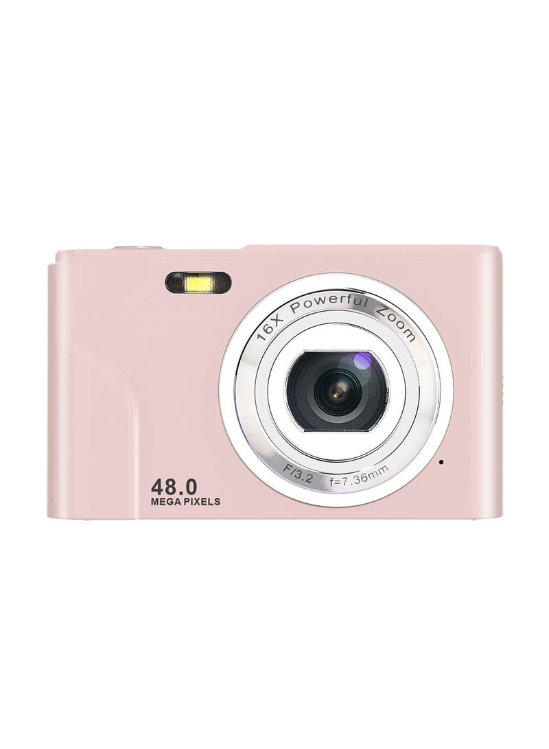 Generic Mini Digital Camera Ultra HD 2.4 Inch LCD 48 MP Rechargeable Digital Video Camera Pocket Vlogging Camera Kids Cameras with 16X Digital Zoom for Beginner Photography. 