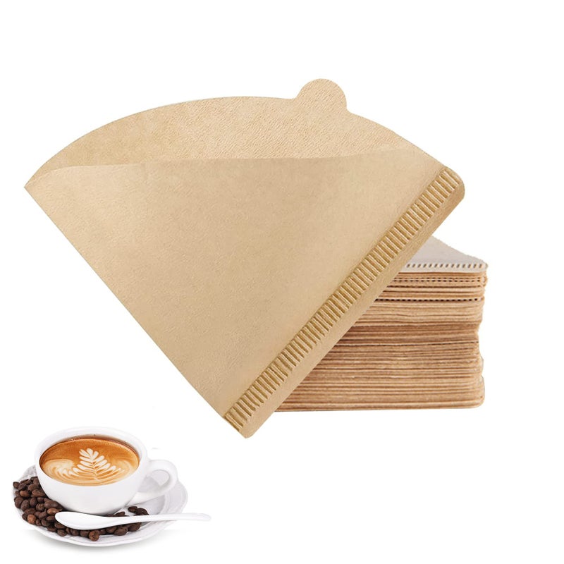 Hogurity Coffee Filter 01Set of 200 V01 Coffee Filters Size 01 Cone Coffee Filters Natural Unbleached Disposable Coffee Filter Paper For Pour Over Coffee Dripper and Coffee Maker12 Cup
