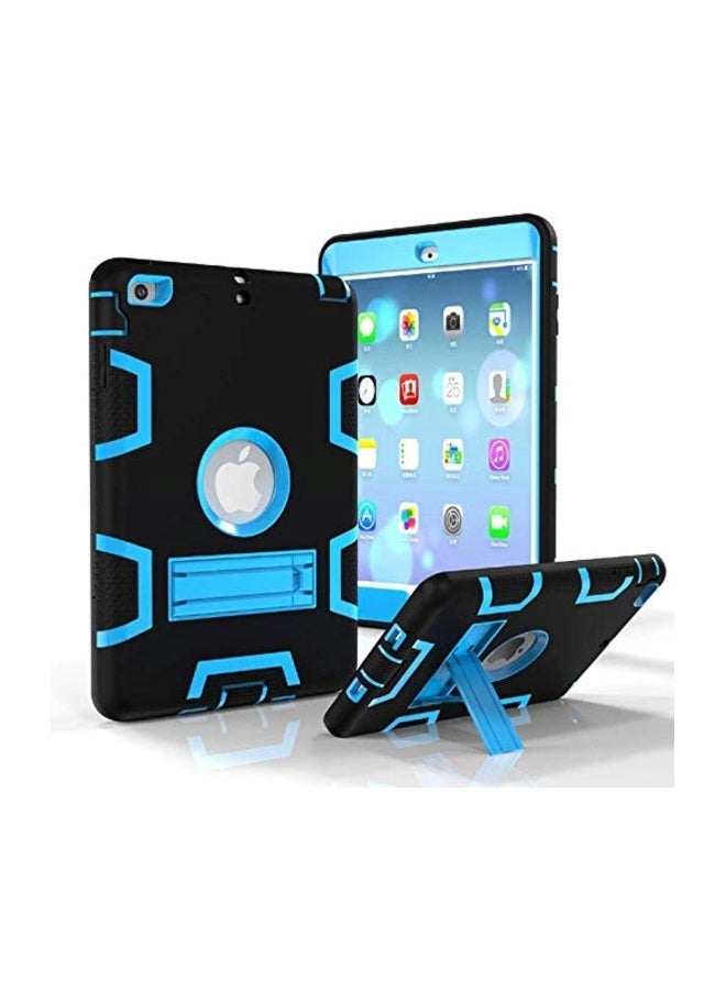 NIBEMINENT Protective Case Cover With Kick Stand For Apple iPad Mini Black/Blue  - Image 4
