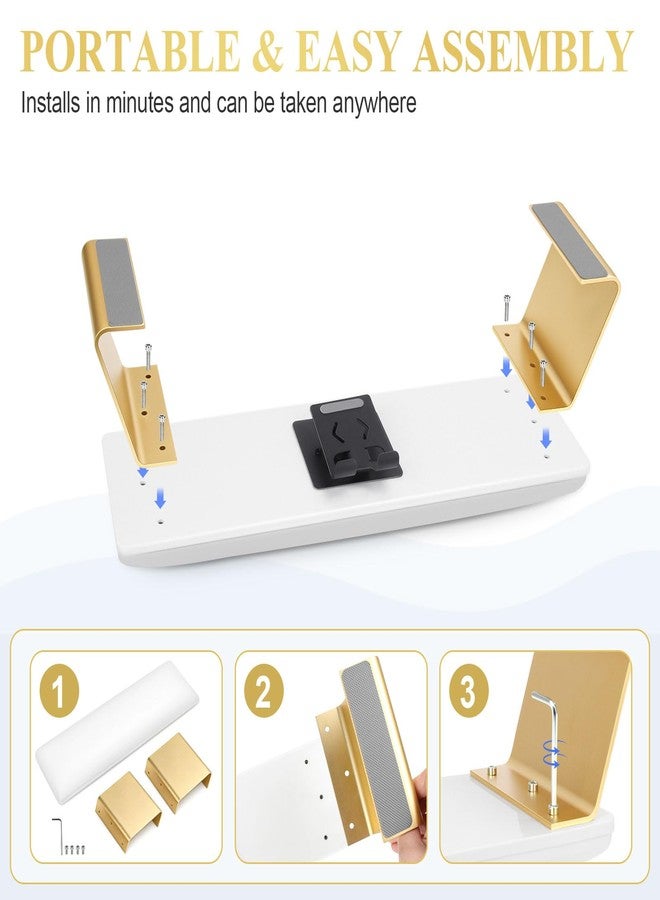 SZSJA Arm Rest with Phone Holder for Nail Tech, Mothers Day PU Leather Arm Rest for Nails Tech, Nail Arm Rest with Phone Holder, Non-Slip Manicure Arm Rest, Manicure Hand Rests for Foot Hand Stand, White - Image 5