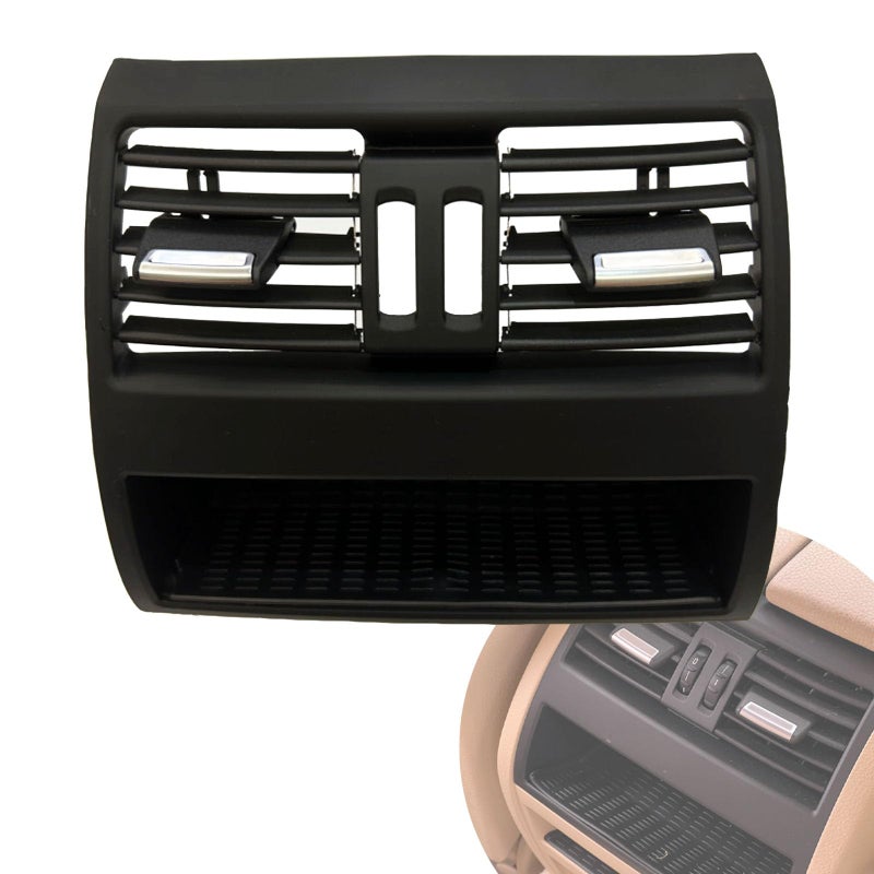 OVANOH Rear Fresh Air Grille AC Vent Interior Center Console Compatible for BMW 5 Series F10 F11 520i 523i 525i 528i 530i 535i 550i 20102016 Air Vent Dashboard AC Ventilation Conditioning Outlet