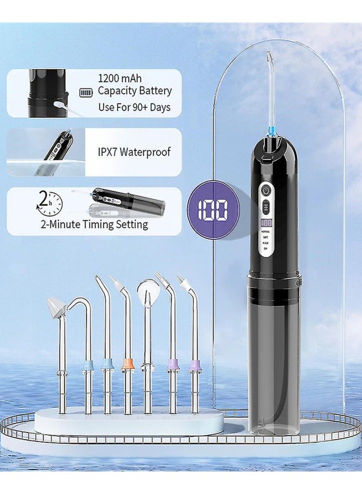 Generic Oral Irrigator, 3+ DIY Modes, with 7 Nozzles, Portable Dental Irrigator, IPX7 Waterproof  - Image 2
