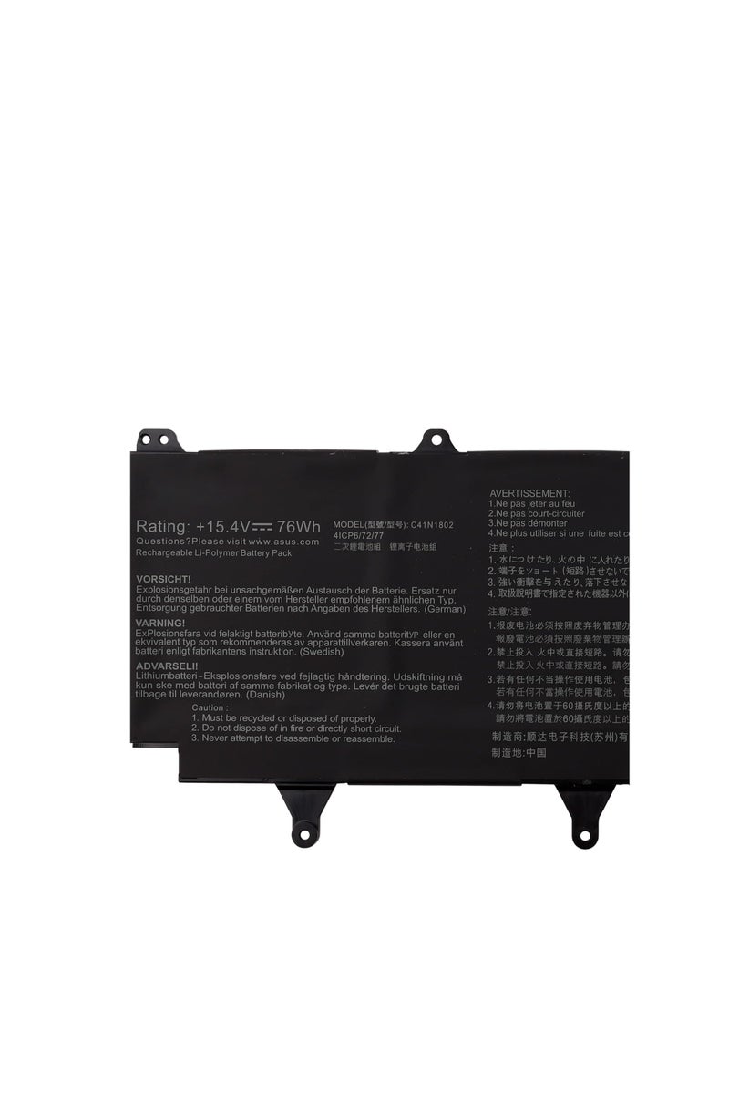 Terabyte 15.4V 76Wh C41N1802 Battery Compatible for Asus Rog Zephyrus S17 GX701LV GX701LXS GX701GV GX701GVR GX701GX GX701GXR GX701GW GX701GWR GX735GV GX735GVR - Image 3