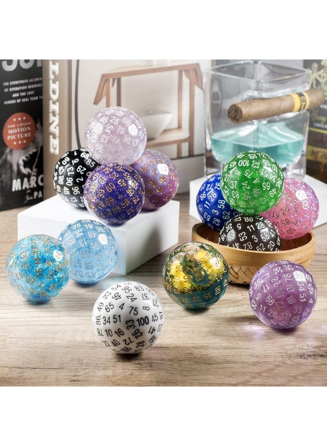 DNDND Galaxy Purple Resin D100 Dice 100 Sided Dice With Translucent Organza Bag For Dnd Dungeon And Dragons - Image 5