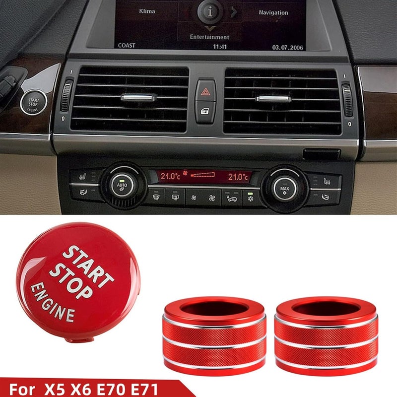 QASULER Car Engine START STOP Button Trim Cover for BMW - Image 5
